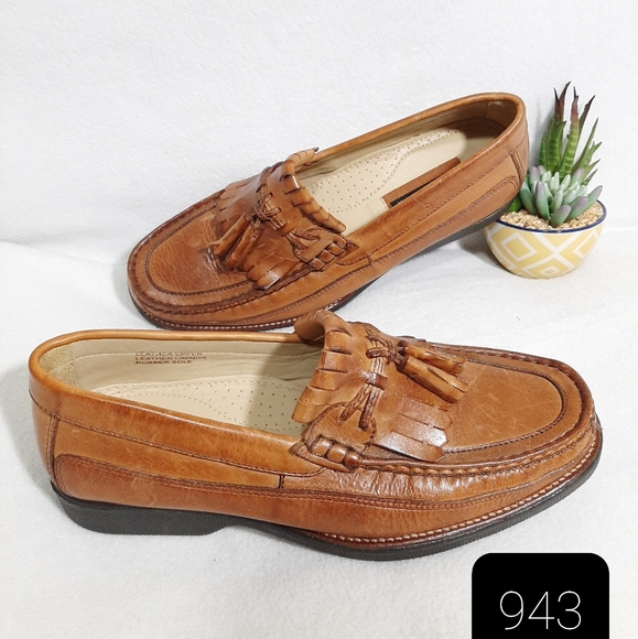 Florsheim Leather Slip-On Tassel Loafers Men 8.5 - Picture 11 of 11